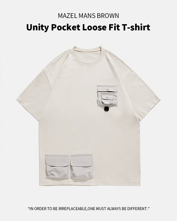 유니티 포켓 루즈 핏 티셔츠